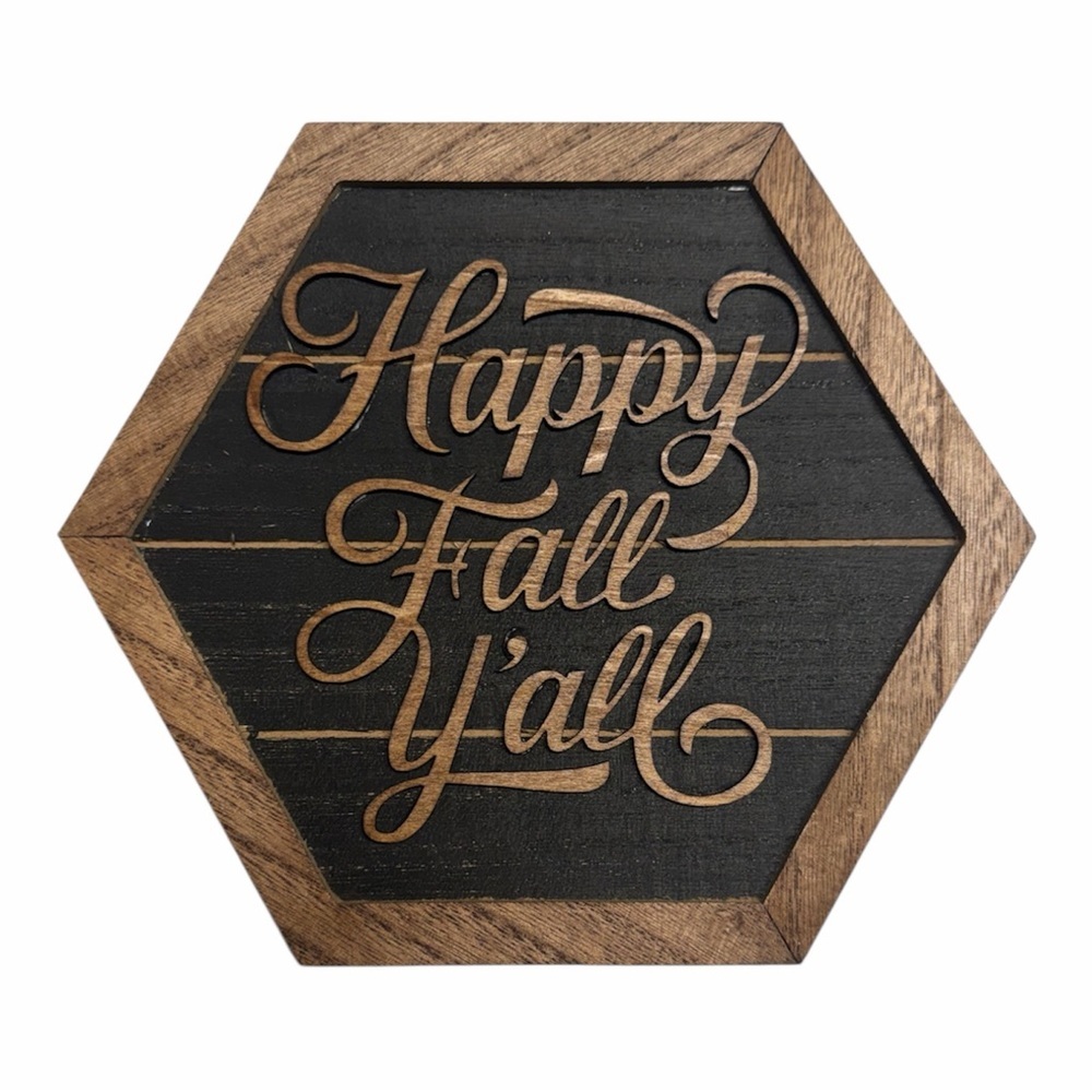 Rustic Black and Brown Fall Farmhouse Style Sign